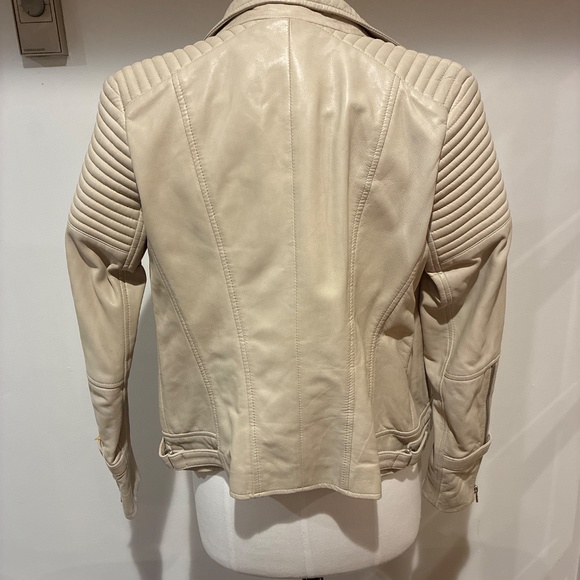 Danier Beige Leather Jacket - Picture 2 of 4